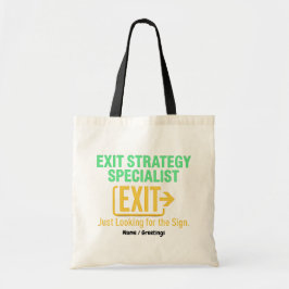 Specialist Exitstrategie Zoekt naar het Signaal Tote Bag