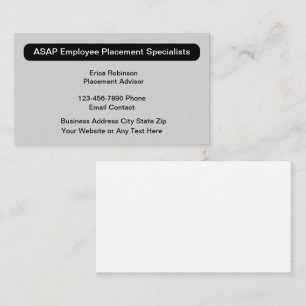 Specialist in arbeidsbemiddeling visitekaartje
