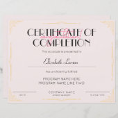 Specialist in Beauty Certificaat van Voltooiing (Voorkant / Achterkant)