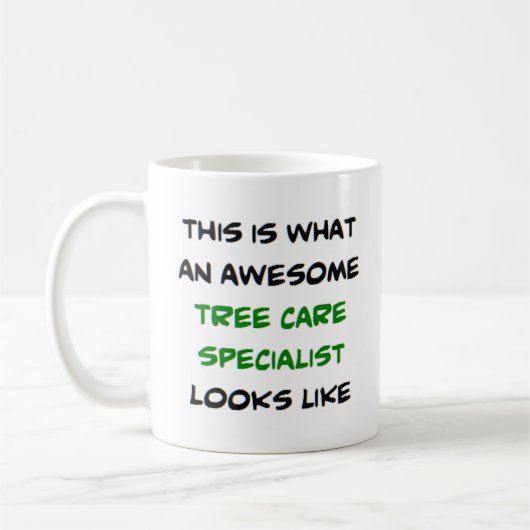 specialist in de boszorg, geweldige koffiemok (Links)
