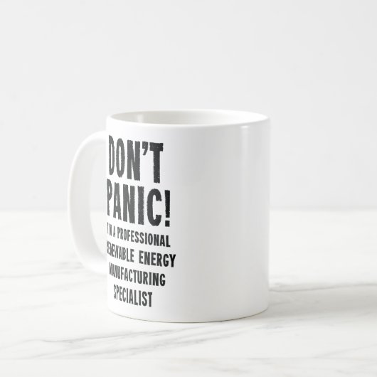 specialist in de productie van hernieuwbare energi koffiemok (Voorkant links)