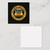 Specialist in het bezorgen van studenten Leuke sch Notitiekaartje (Voorkant / Achterkant)