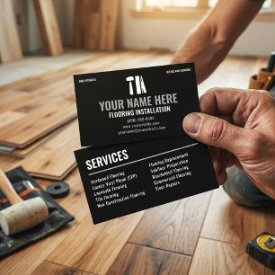 Specialist in het installeren van luxe hardhouten visitekaartje