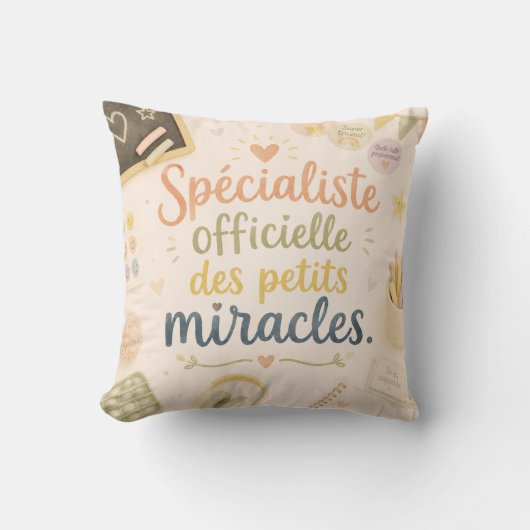 Specialist in kleine wonderen kussen (Voorkant)