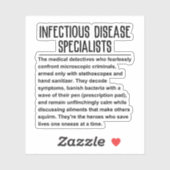 Specialist infectieziekten sticker (Vel)
