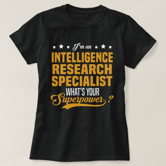 Specialist Intelligence Research T-shirt (Design voorkant)