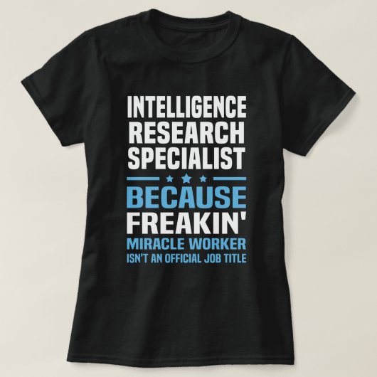 Specialist Intelligence Research T-shirt (Design voorkant)