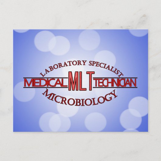 SPECIALIST LAB MLT MICROBIOLOGIE MEDISCH LAB TECH BRIEFKAART (Voorkant)
