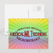 SPECIALIST LAB MLT MICROBIOLOGIE MEDISCH LAB TECH BRIEFKAART (Voorkant / Achterkant)
