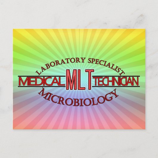 SPECIALIST LAB MLT MICROBIOLOGIE MEDISCH LAB TECH BRIEFKAART (Voorkant)