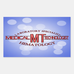 SPECIALIST LAB MT HEMATOLOGIE MEDISCHE TECHNOLOGIE RECHTHOEKIGE STICKER