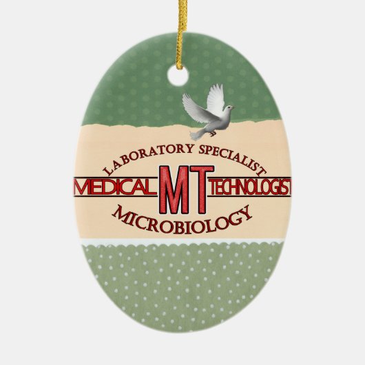 SPECIALIST LAB MT MICROBIOLOGIE MEDISCH ONDERZOEK KERAMISCH ORNAMENT (Voorkant)