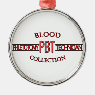 SPECIALIST PBT PHLEBOTOMY TECH BLOED COLLECTIE METALEN ORNAMENT