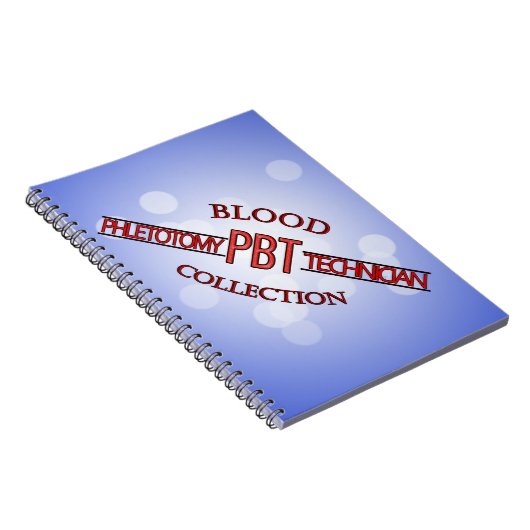SPECIALIST PBT PHLEBOTOMY TECH BLOED COLLECTIE NOTITIEBOEK (Rechterzijde)