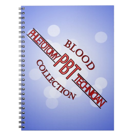 SPECIALIST PBT PHLEBOTOMY TECH BLOED COLLECTIE NOTITIEBOEK (Voorkant)
