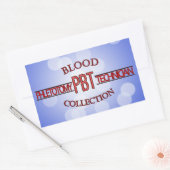 SPECIALIST PBT PHLEBOTOMY TECH BLOED COLLECTIE RECHTHOEKIGE STICKER (Envelop)