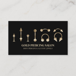 Specialist piercing gouden JEWELS Visitekaartje