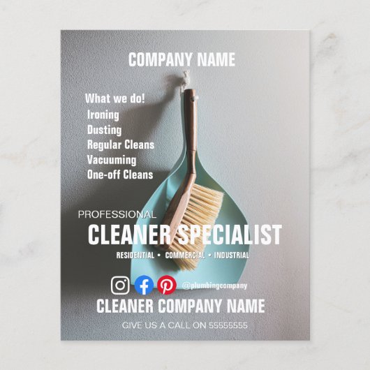 SPECIALIST SCHOONMAKER huishoudelijke hulp Flyer (Voorkant)