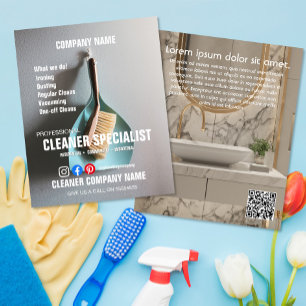SPECIALIST SCHOONMAKER huishoudelijke hulp Flyer