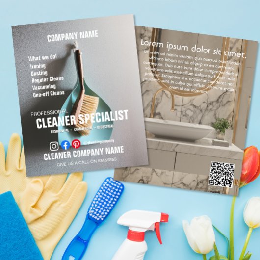 SPECIALIST SCHOONMAKER huishoudelijke hulp Flyer