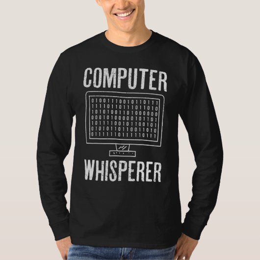 Specialist voor Computer Whisperer Help Desk Techn T-shirt (Voorkant)