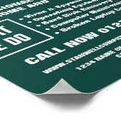 Specialist voor computerreparatie op moederbord Ad Poster (Hoek)