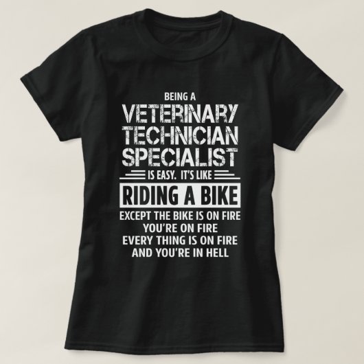 Specialist voor diergeneeskundig technicus t-shirt (Design voorkant)