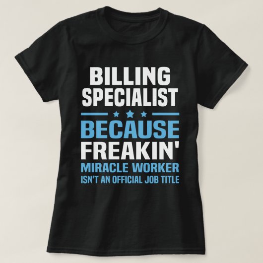 Specialist voor facturering t-shirt (Design voorkant)