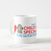 Specialist voor het kind die de Mok van het hart a (Voorkant links)