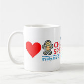 Specialist voor het kind die de Mok van het hart a (Links)