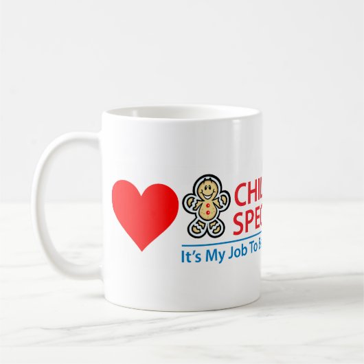 Specialist voor het kind die de Mok van het hart a (Links)