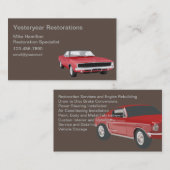 Specialist voor het repareren van auto's visitekaartje (Voorkant / Achterkant)