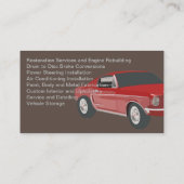 Specialist voor het repareren van auto's visitekaartje (Achterkant)