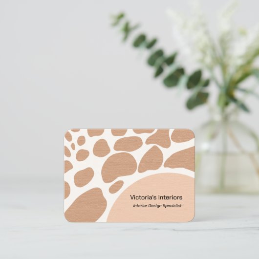 Specialist voor interieurontwerp visitekaartje (Staand voorkant)