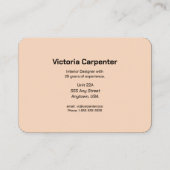 Specialist voor interieurontwerp visitekaartje (Achterkant)