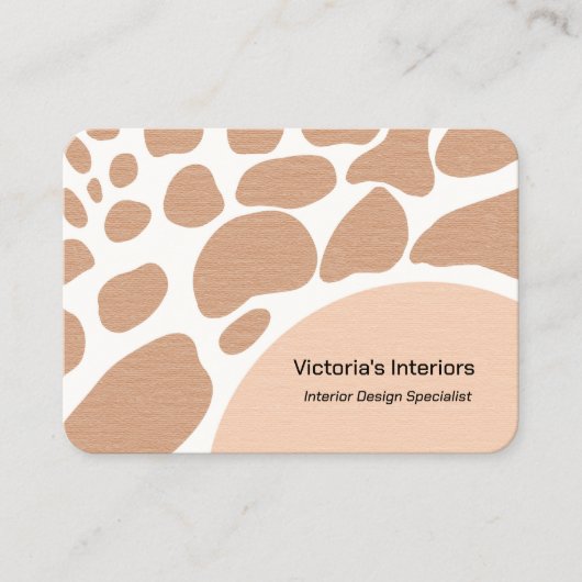 Specialist voor interieurontwerp visitekaartje (Voorkant)