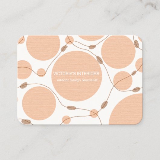 Specialist voor interieurontwerp visitekaartje (Voorkant)