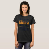 Specialist voor Laag 8 Problemen Admin Sysadmin Ad T-shirt (Voorkant volledig)