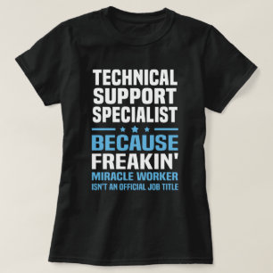 specialist voor technische ondersteuning t-shirt