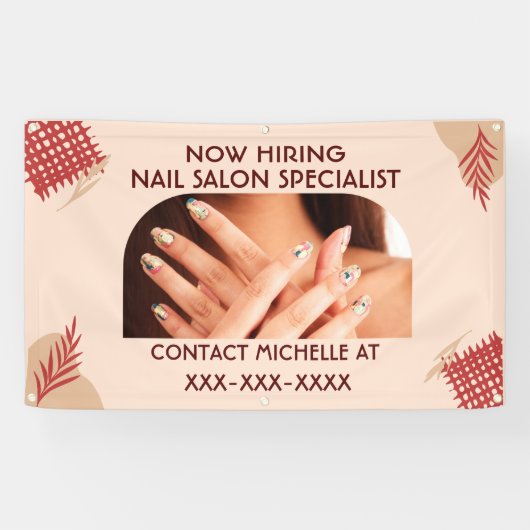 Specialiste nu Nail Salon Specialist Spandoek (Horizontaal)