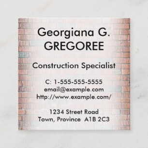 Specialistisch Visitekaartje voor de professionele