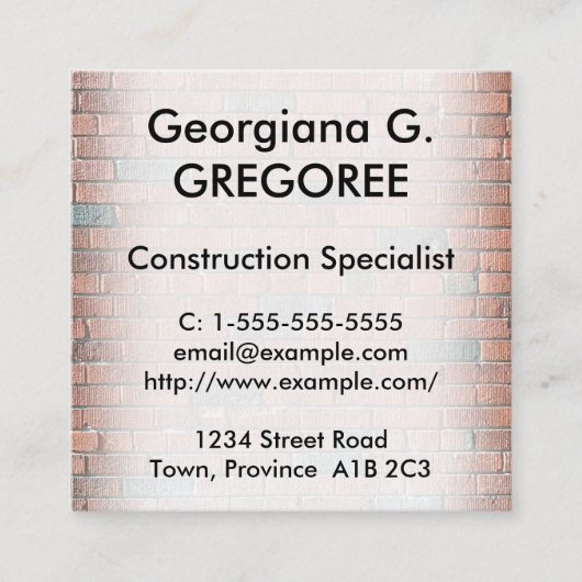 Specialistisch Visitekaartje voor de professionele (Voorkant)