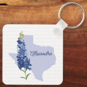Specialistische Bluebonnet Texas Sleutelhanger (Achterkant)
