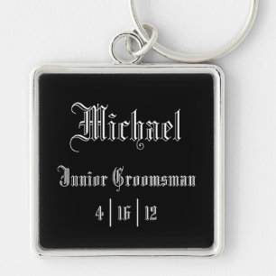Specialistische Junior Groomsman Sleutelhanger
