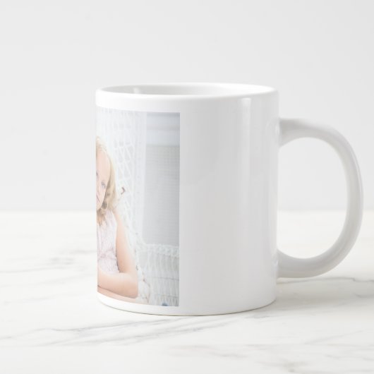 Specialiteit, jumbo, mok, wit, aangepast, foto grote koffiekop (Rechts)