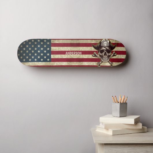 Specialized American Jolly Roger Persoonlijk Skateboard (Muurkunst (Horizontaal))