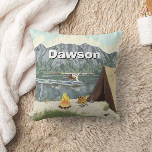 Specialized Boy's Room Woodland Camping Mountain Kussen (Deken)