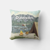 Specialized Boy's Room Woodland Camping Mountain Kussen (Voorkant)