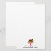 Specialized Girly Gymnastics Stationery Briefpapier (Voorkant / Achterkant)