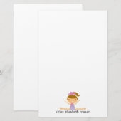 Specialized Girly Gymnastics Stationery Briefpapier (Voorkant / Achterkant)